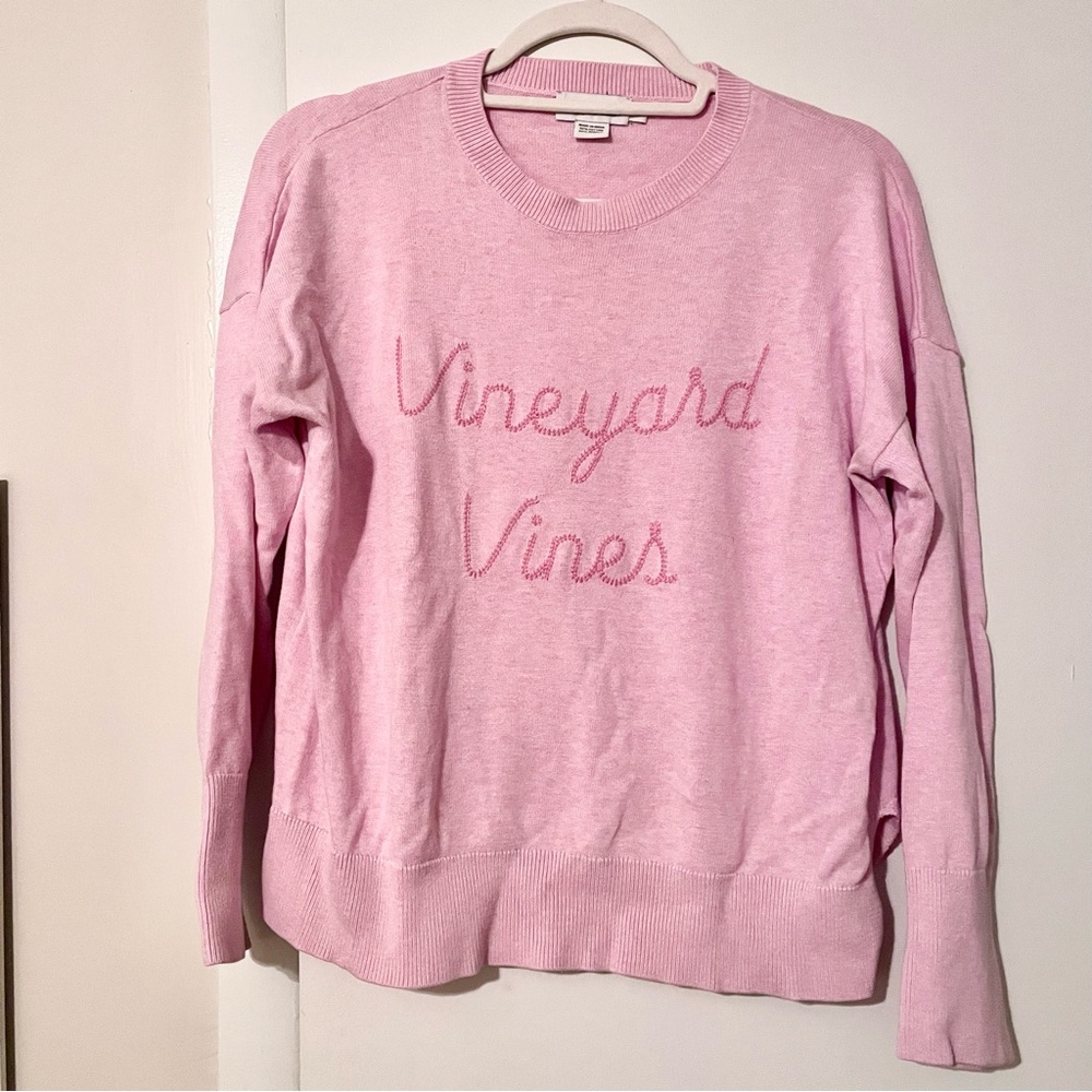 Vineyard Vines Light Pink Crew Neck Sweater